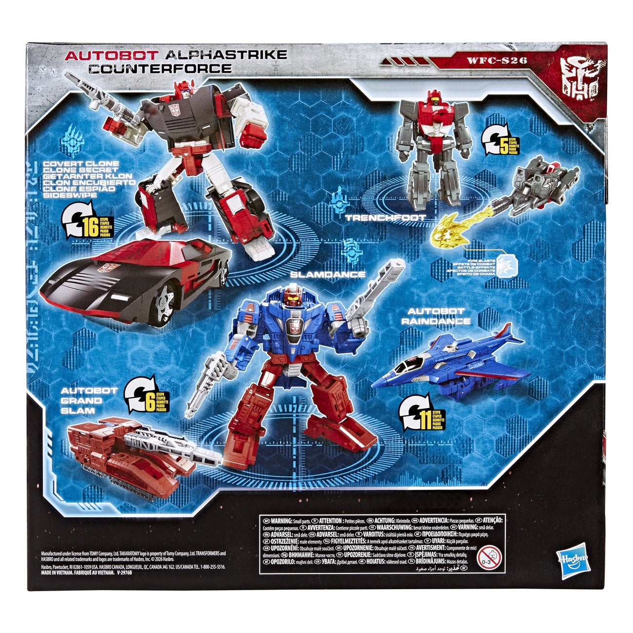Imagen del producto Transformers Generations War for Cybertron: Siege Pack de 3 figuras de acción Autobot Alphastrike Counterforce