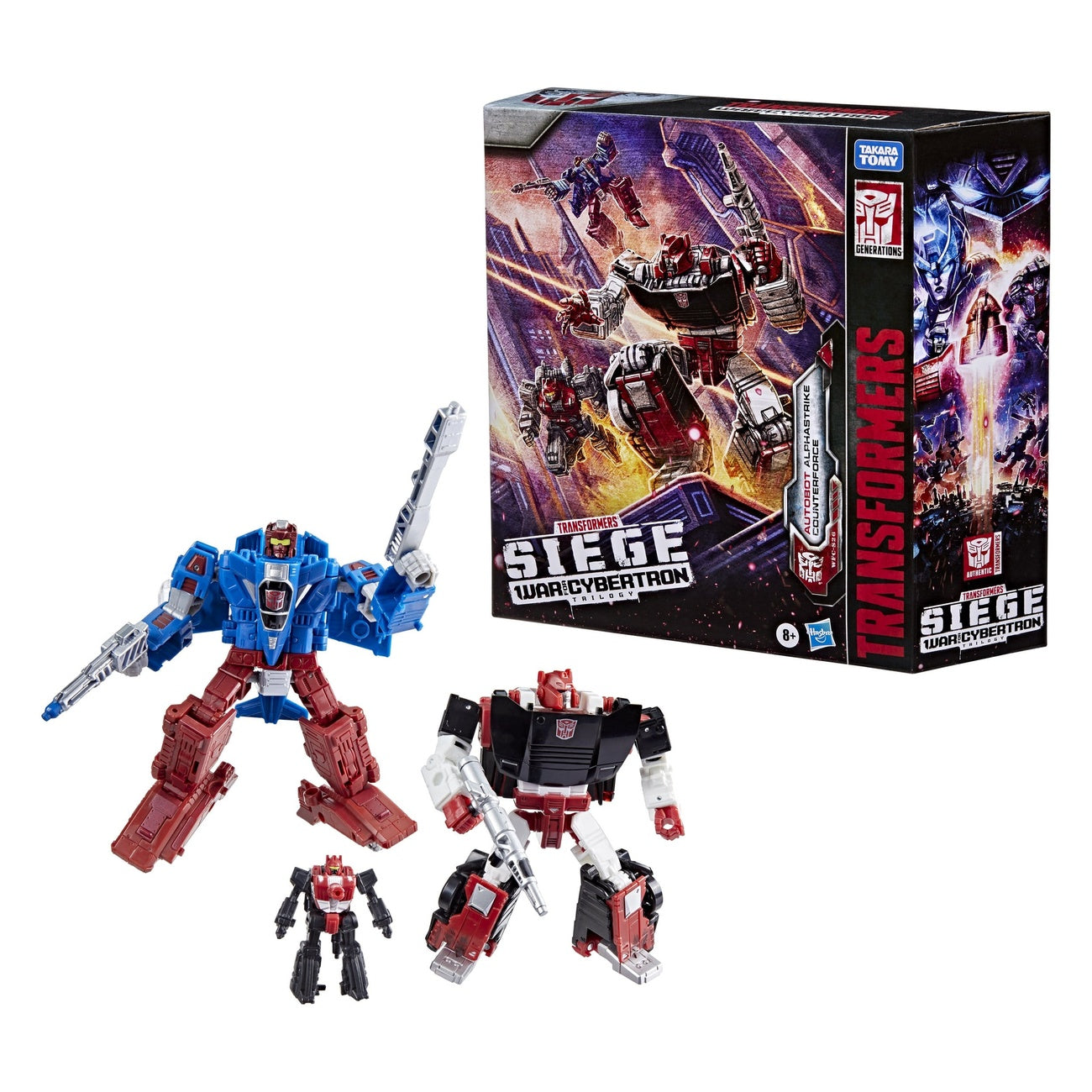 Imagen del producto Transformers Generations War for Cybertron: Siege Pack de 3 figuras de acción Autobot Alphastrike Counterforce