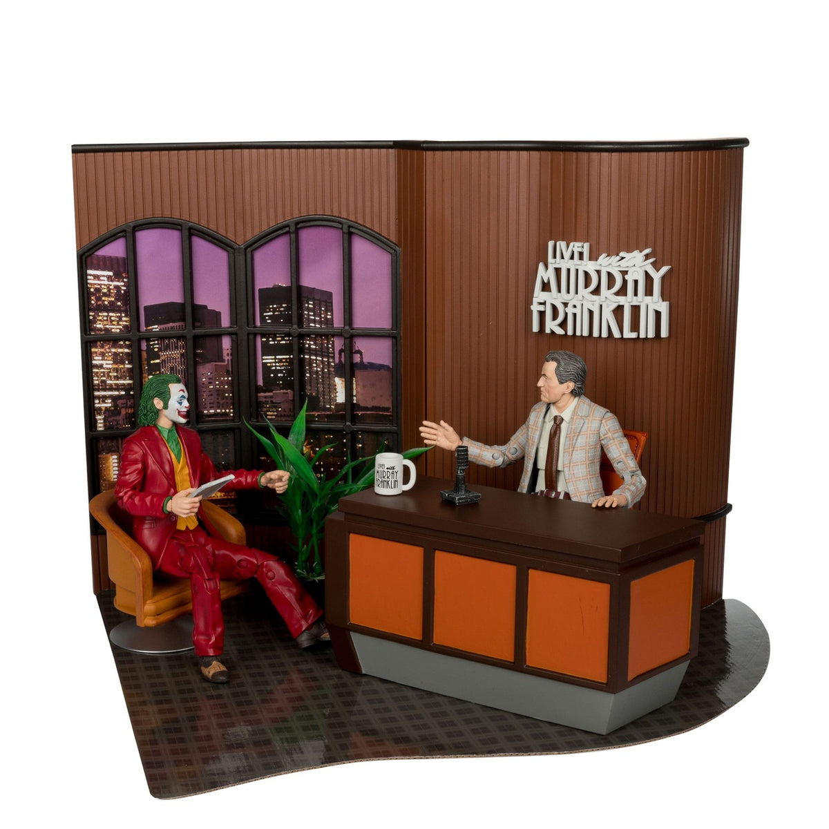 Imagen del producto Joker DC Multiverse (película Joker) Figura de acción Deluxe de coleccionista The Joker (Live with Murray Franklin) Edición limitada 18
