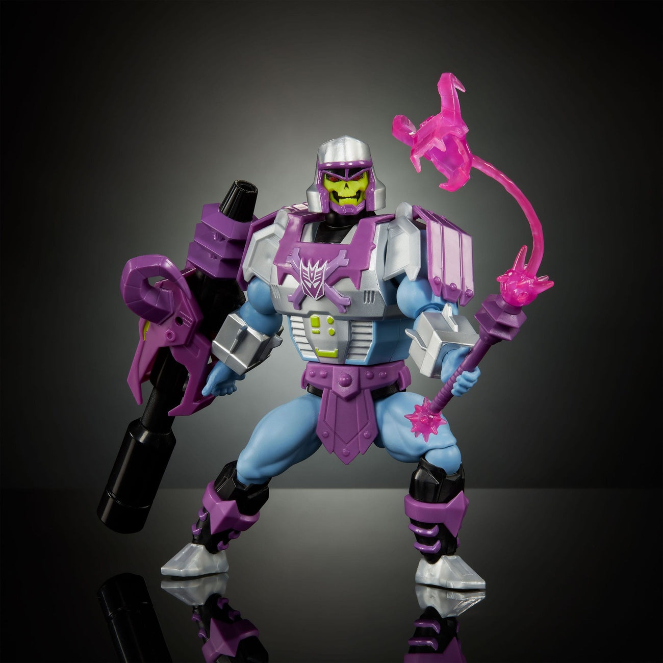 Imagen del producto Figura de acción Masters of the Universe x Transformers Megatron Armor Skeletor heo European Exclusive 14 cm