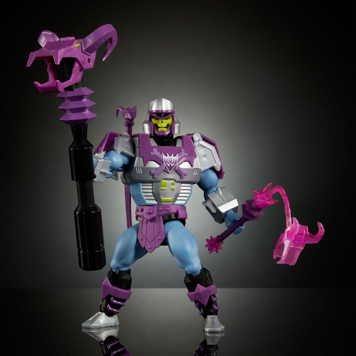 Imagen del producto Figura de acción Masters of the Universe x Transformers Megatron Armor Skeletor heo European Exclusive 14 cm