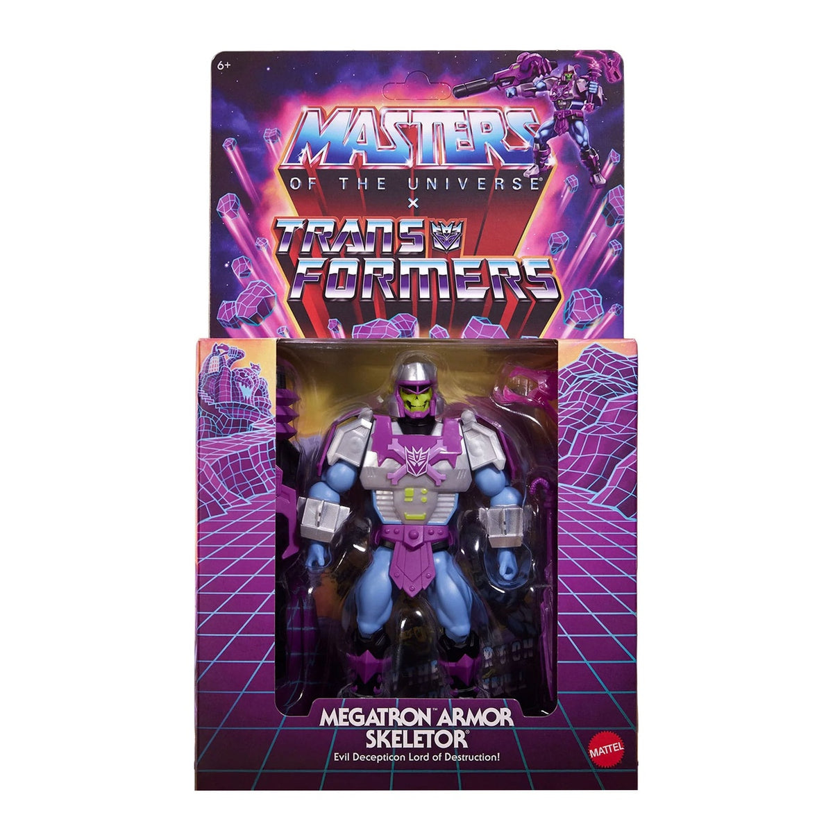 Imagen del producto Figura de acción Masters of the Universe x Transformers Megatron Armor Skeletor heo European Exclusive 14 cm