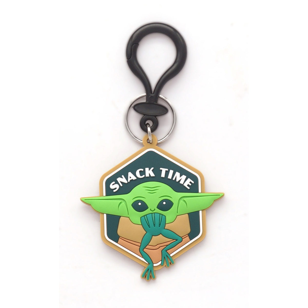 Product image Star Wars Soft Touch PVC Bag Tag Baby Yoda Snack Time