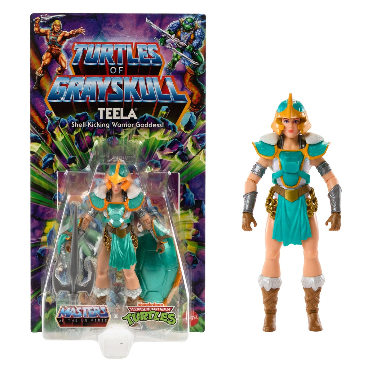 Imagen del producto MOTU x TMNT: Turtles of Grayskull figura de acción Teela 14 cm