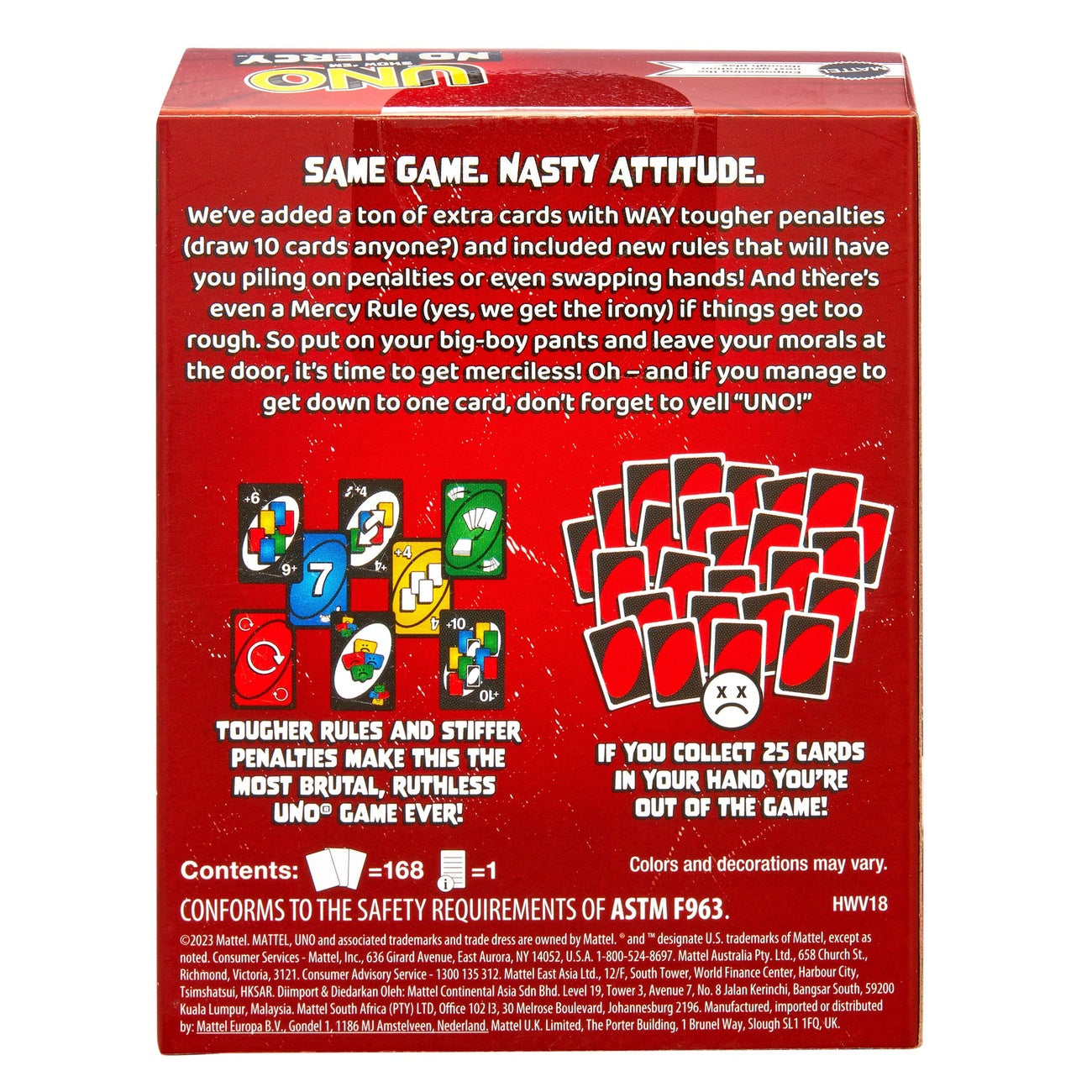 Imagen del producto Juego de cartas UNO No Mercy
