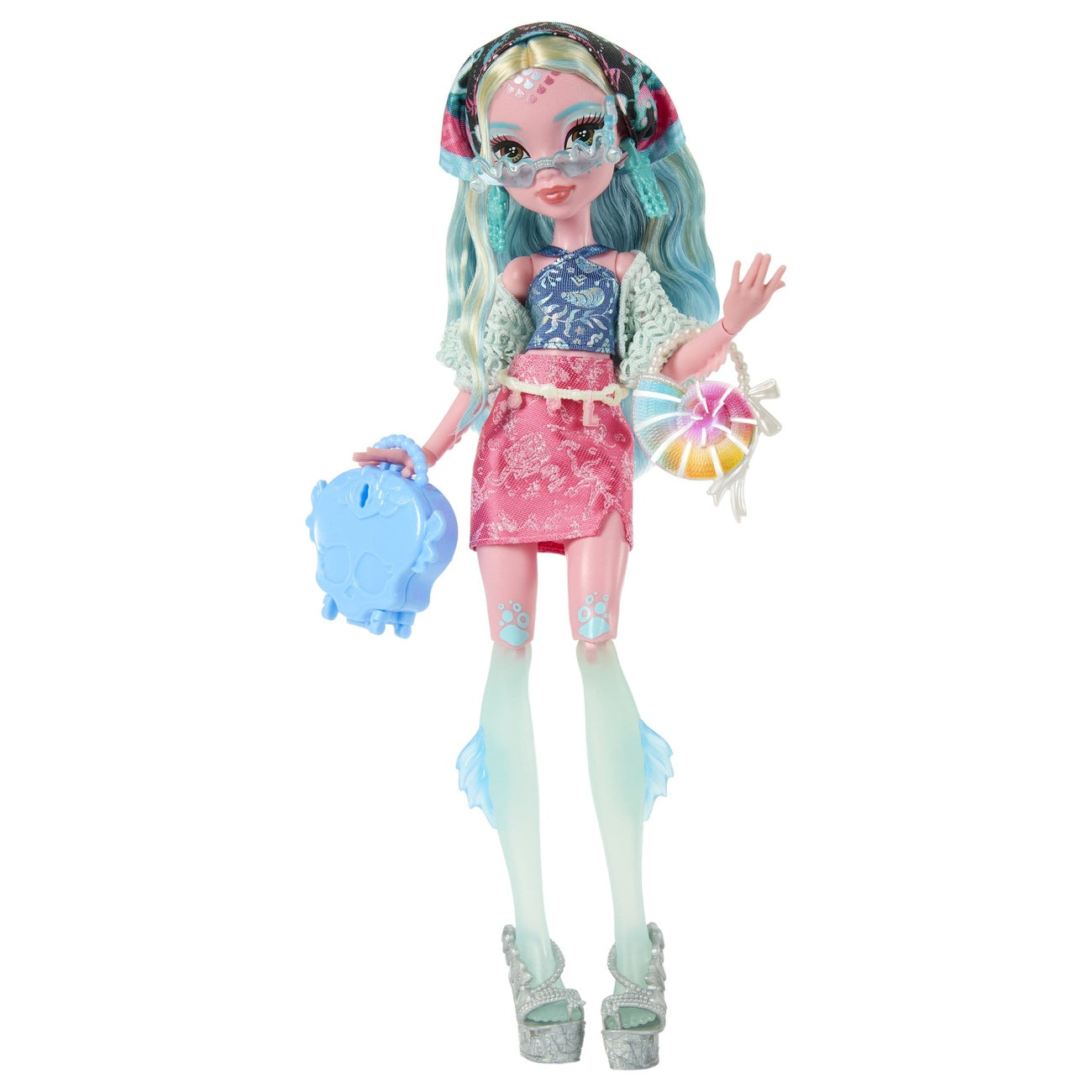 Imagen del producto Monster High Muñeca Skulltimate Secrets Destino: Gore-geous Oasis – Lagoona Blue