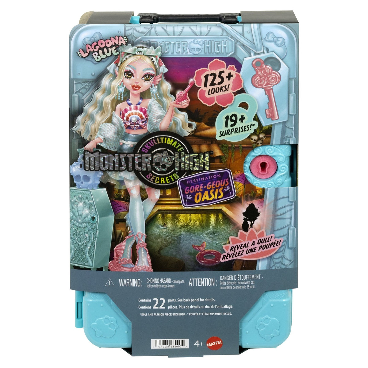 Imagen del producto Monster High Muñeca Skulltimate Secrets Destino: Gore-geous Oasis – Lagoona Blue
