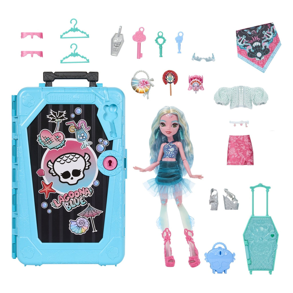 Imagen del producto Monster High Muñeca Skulltimate Secrets Destino: Gore-geous Oasis – Lagoona Blue