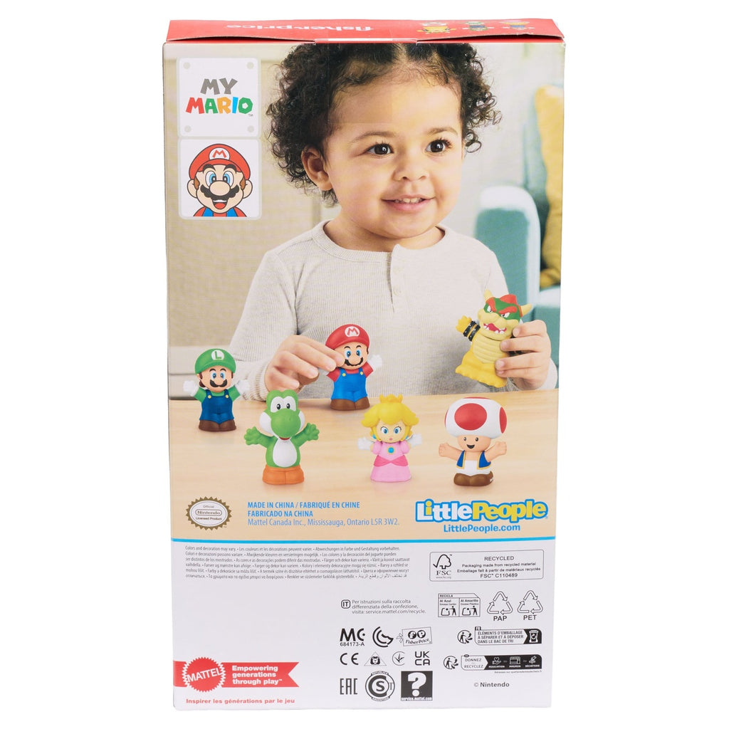 Imagen del producto My Mario Little People Collector minifiguras pack de 6 7 cm