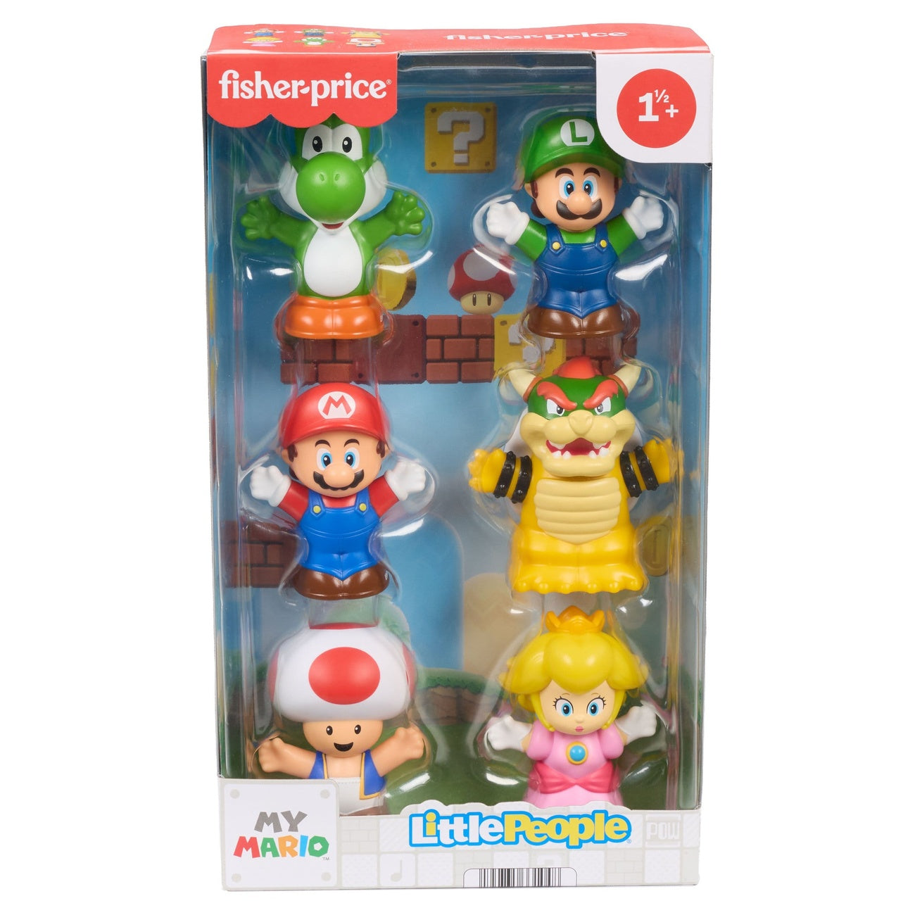 Imagen del producto My Mario Little People Collector minifiguras pack de 6 7 cm