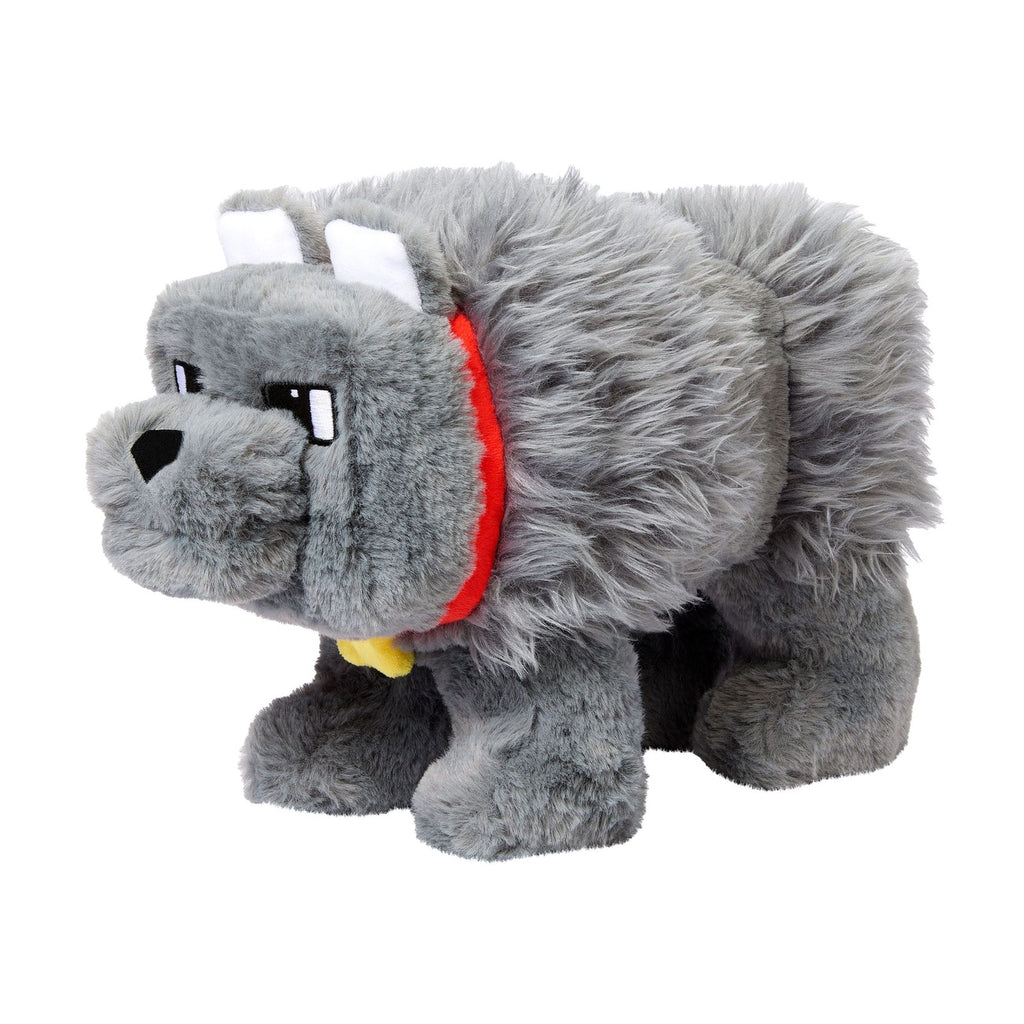 Imagen del producto Un peluche con sonido Dennis el Lobo 20 cm de la película Minecraft