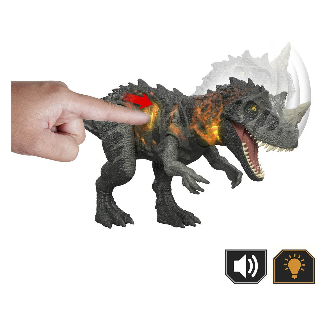 Product image Jurassic World: Survival Action Figure Wild Roar Ceratosaurus