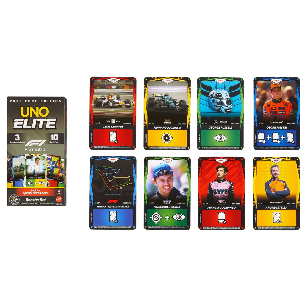 Imagen del producto Formula 1 UNO Juego de cartas Elite F1 Booster Set