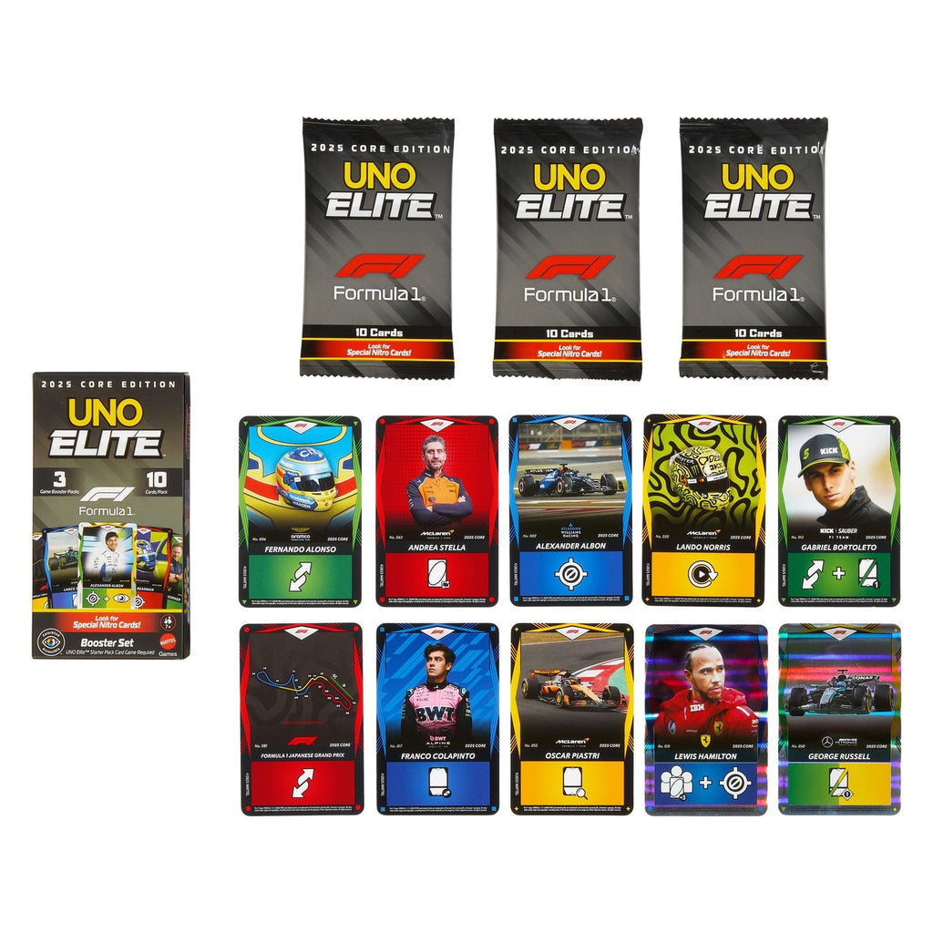 Imagen del producto Formula 1 UNO Juego de cartas Elite F1 Booster Set