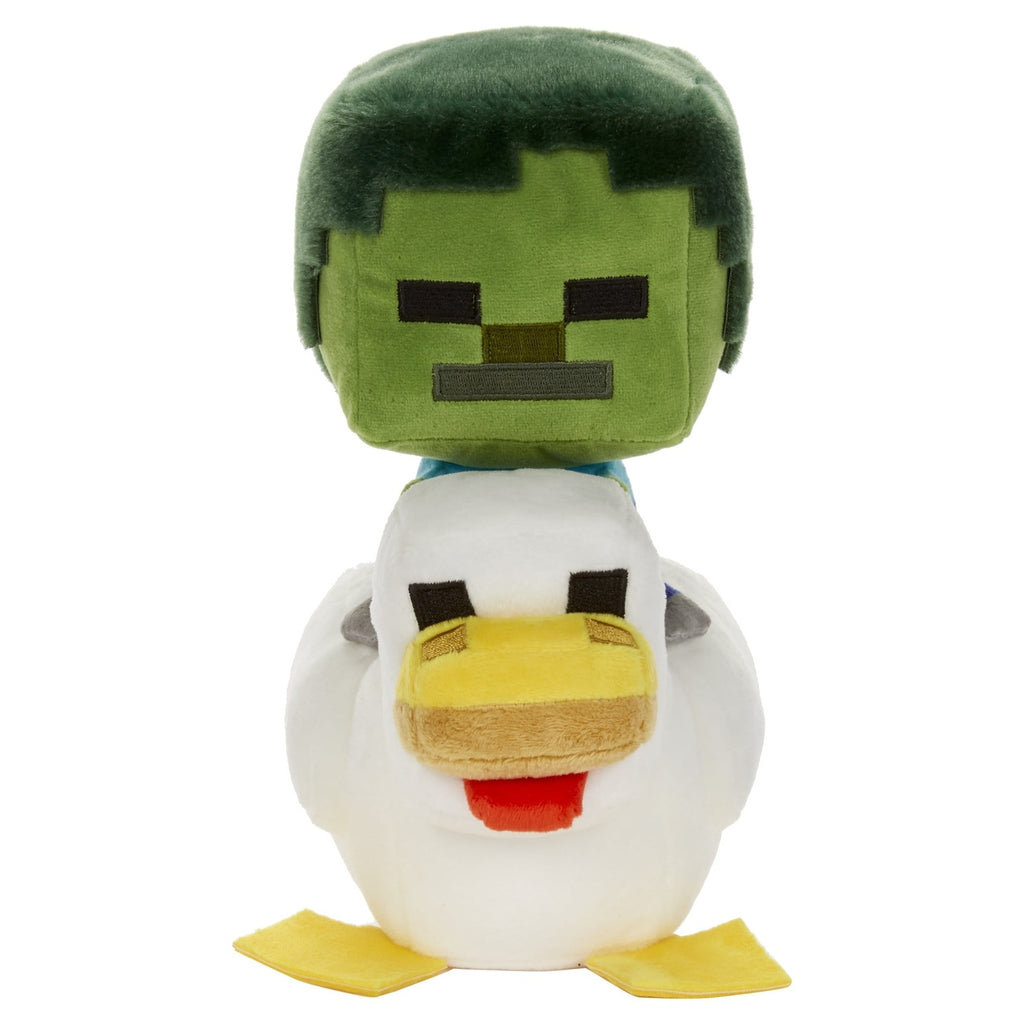 Imagen del producto Minecraft figura de peluche deluxe Chicken Jockey 20 cm