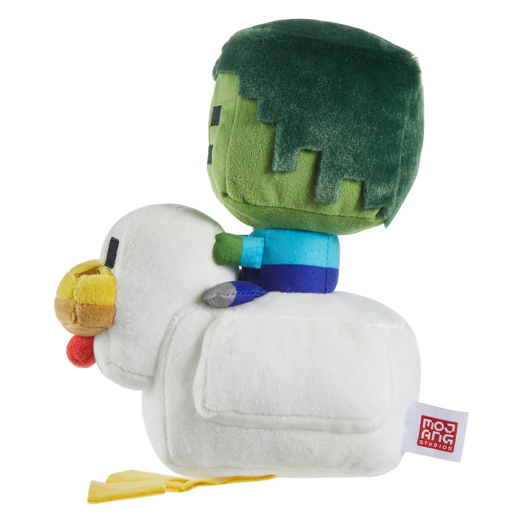 Imagen del producto Minecraft figura de peluche deluxe Chicken Jockey 20 cm