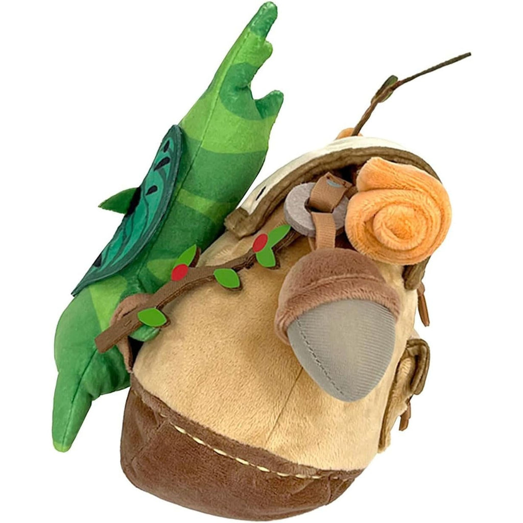 Imagen del producto The Legend of Zelda: Tears of the Kingdom Peluche ZP04 Kolog con Mochila Marrón 17 cm