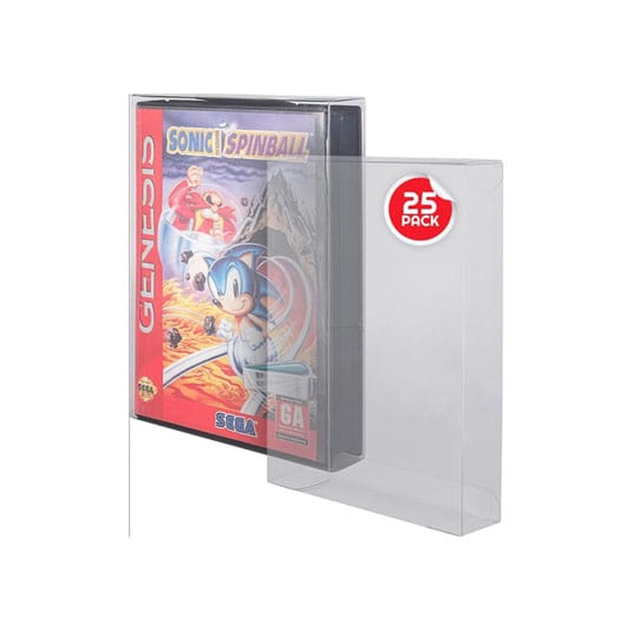 Imagen del producto Fundas PET pack de 25 para juegos de Sega Genesis