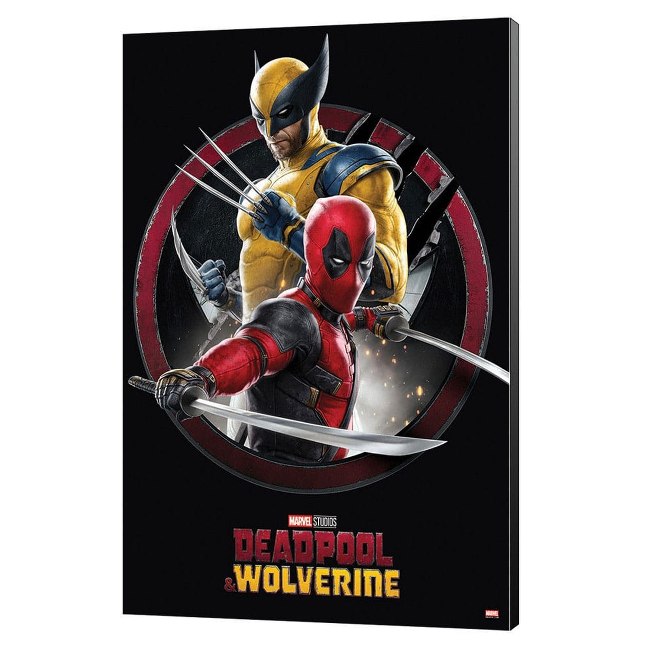 Imagen del producto Marvel Impresión en madera Deadpool & Wolverine 01 Action 35 x 50 cm