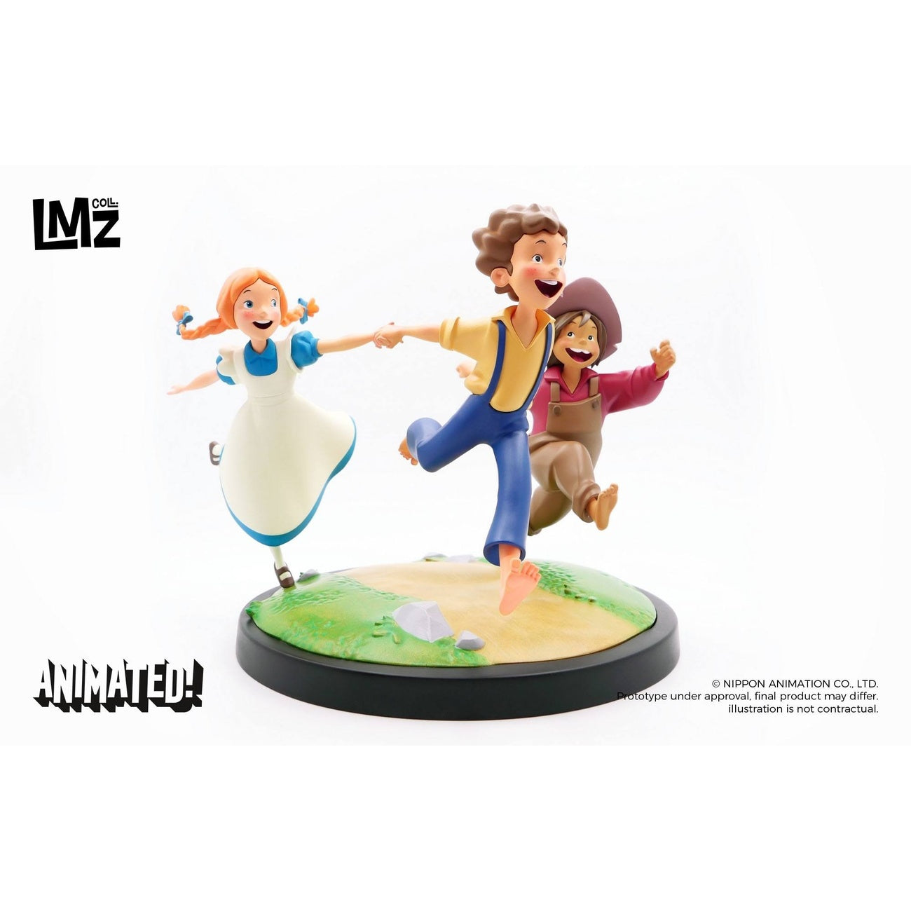 Imagen del producto Las Aventuras de Tom Sawyer Animated! Estatua Tom, Huck & Becky 23 cm