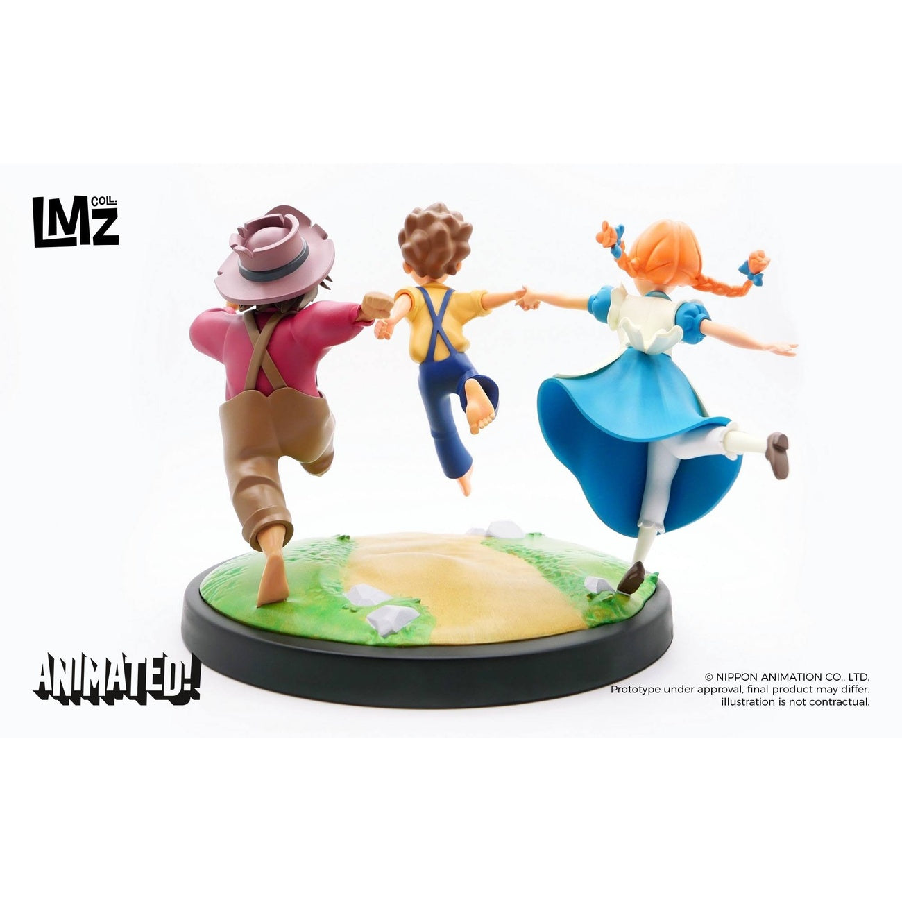 Imagen del producto Las Aventuras de Tom Sawyer Animated! Estatua Tom, Huck & Becky 23 cm