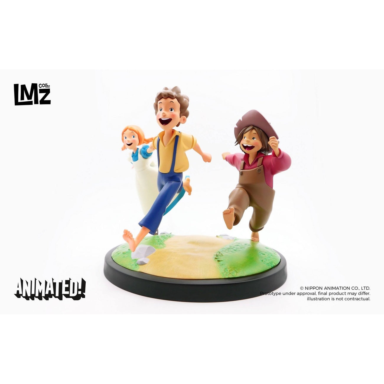 Imagen del producto Las Aventuras de Tom Sawyer Animated! Estatua Tom, Huck & Becky 23 cm