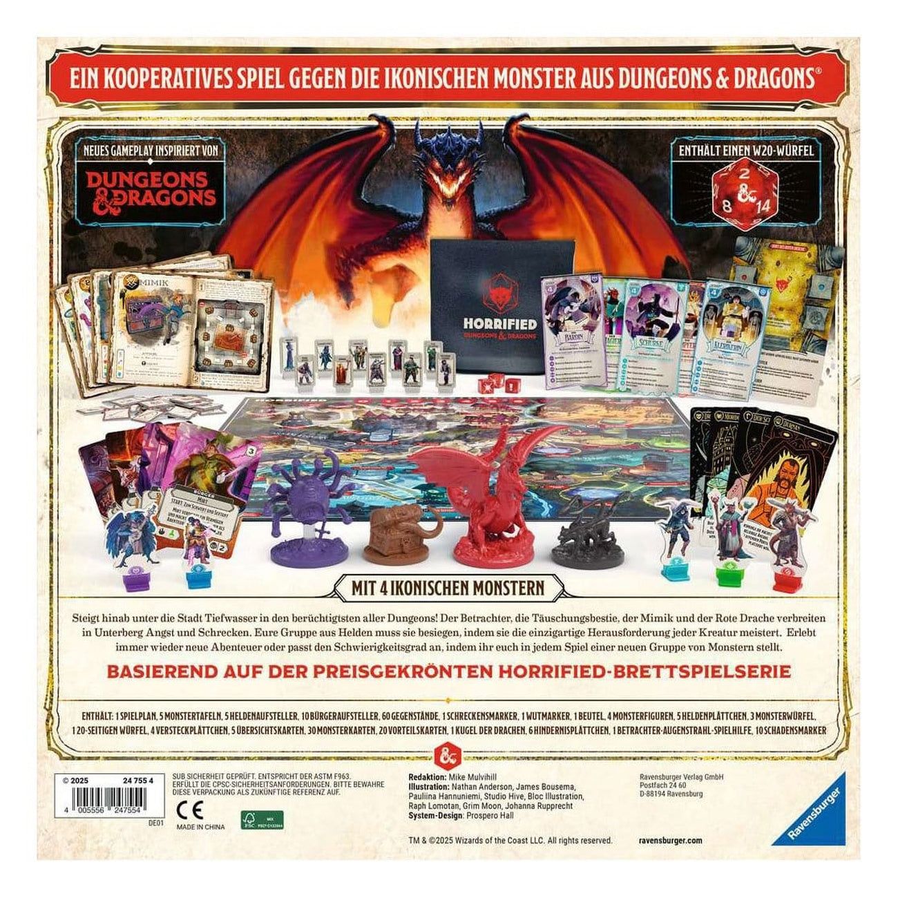 Imagen del producto Horrified: Dungeons & Dragons Juego de mesa *Versión alemana*