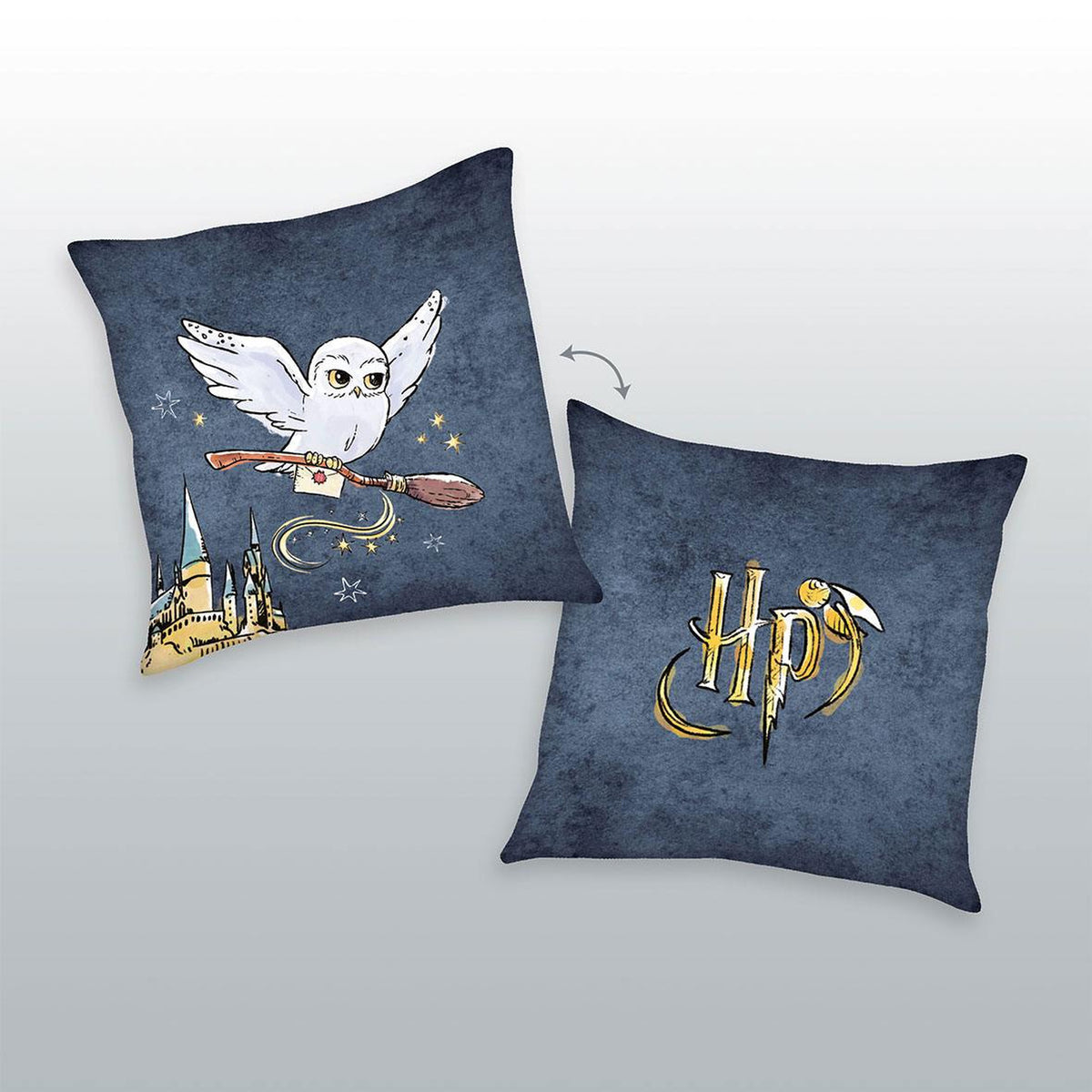 Imagen del producto Harry Potter Cojín Logo y Hedwig 40 x 40 cm