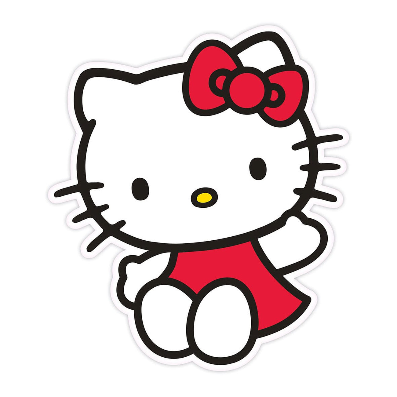 Imagen del producto Cojín decorativo Sanrio Hello Kitty vestido rojo 36 cm