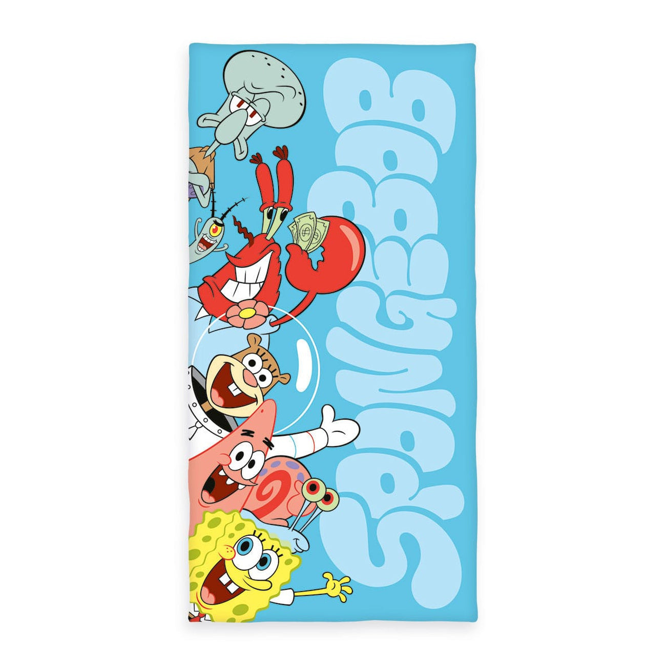 Imagen del producto Bob Esponja Toalla de terciopelo 75 x 150 cm