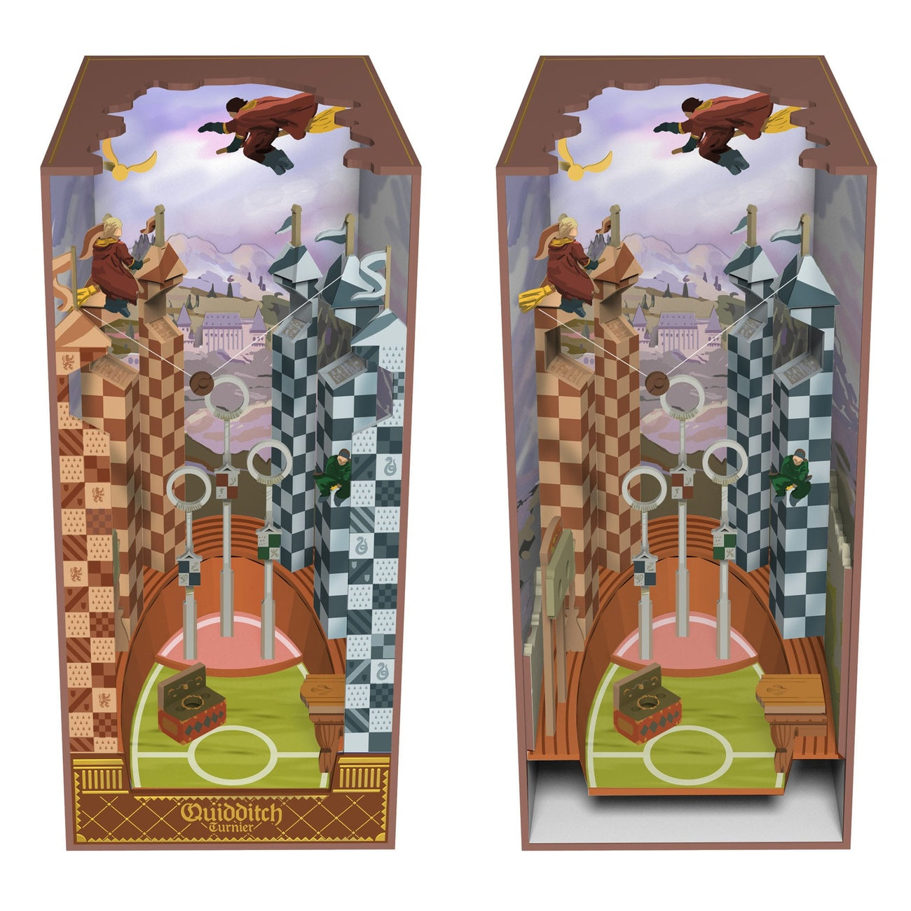 Imagen del producto Harry Potter Tiny Adventures Book Nook Mini Diorama Campo de Quidditch 23 cm