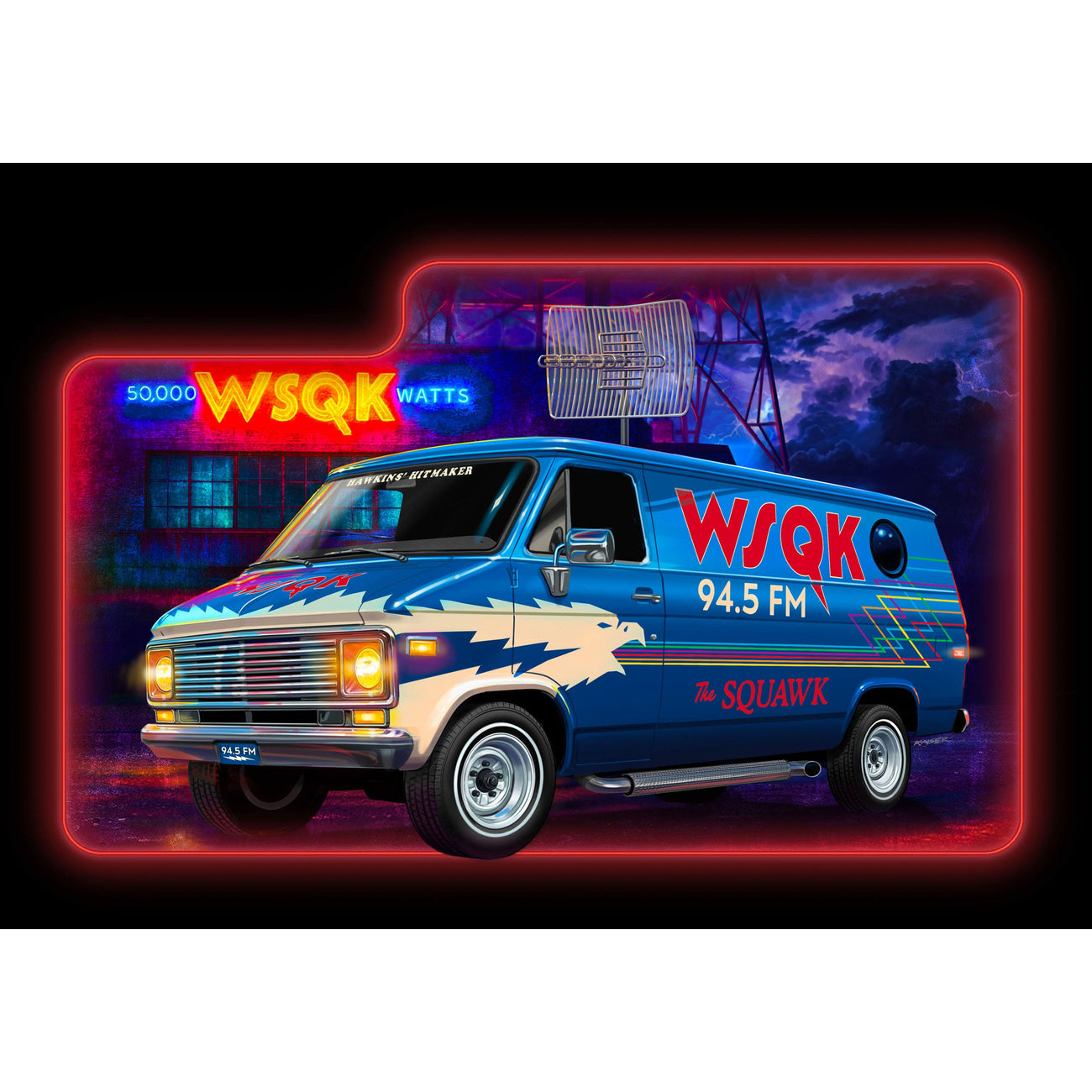 Imagen del producto Stranger Things Maqueta 1/25 Squawk Van (Aqua Color) 21 cm