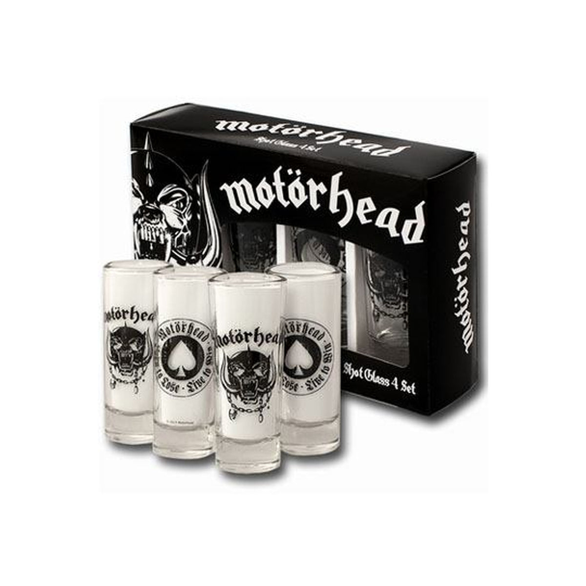 Imagen del producto Vasos de chupito Motörhead pack de 4