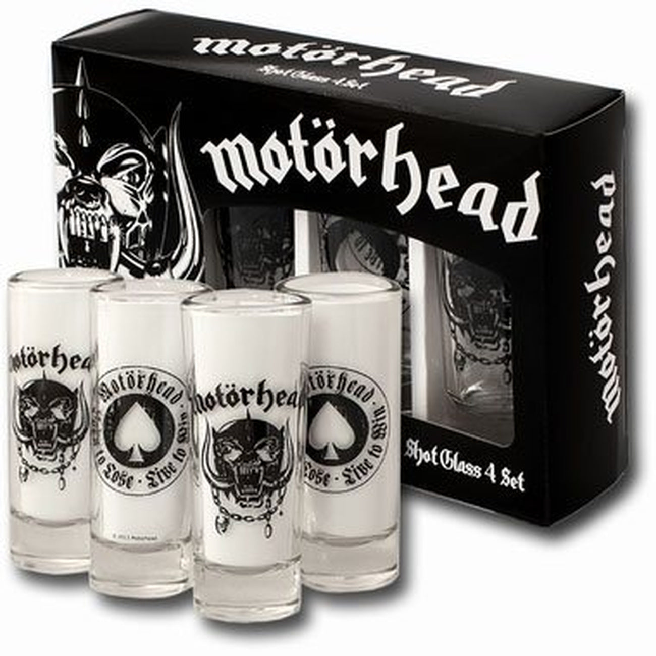 Imagen del producto Vasos de chupito Motörhead pack de 4