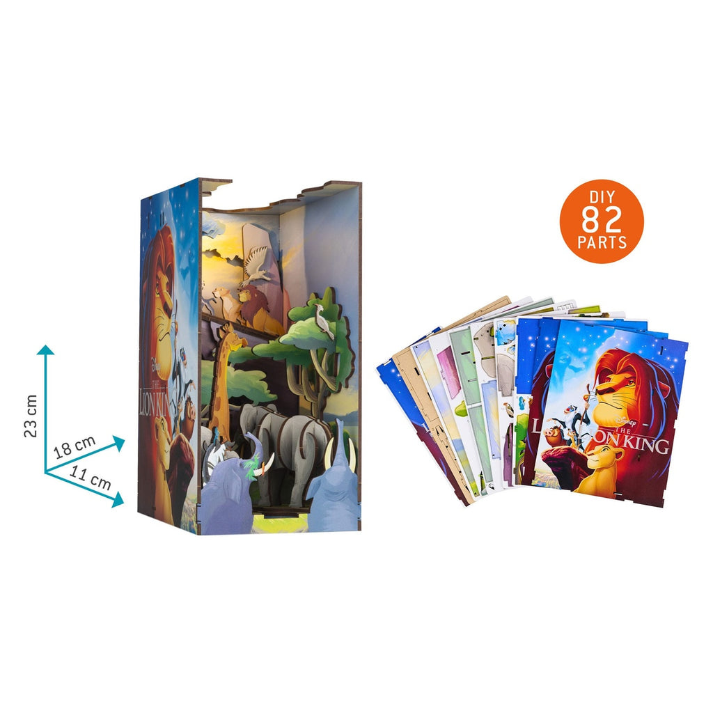 Imagen del producto Disney Tiny Adventures Book Nook Mini diorama El Rey León 23 cm