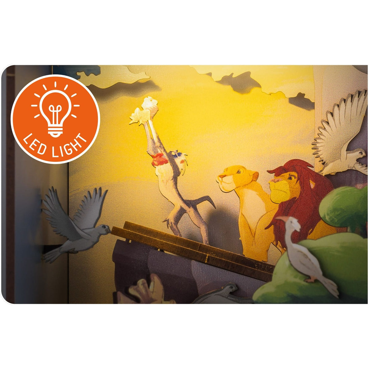 Imagen del producto Disney Tiny Adventures Book Nook Mini diorama El Rey León 23 cm