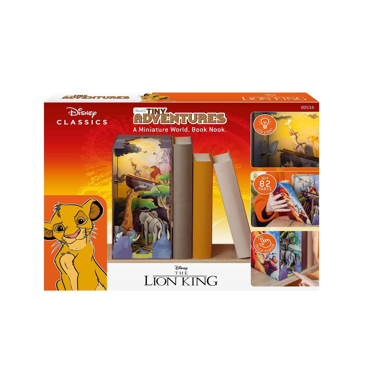 Imagen del producto Disney Tiny Adventures Book Nook Mini diorama El Rey León 23 cm
