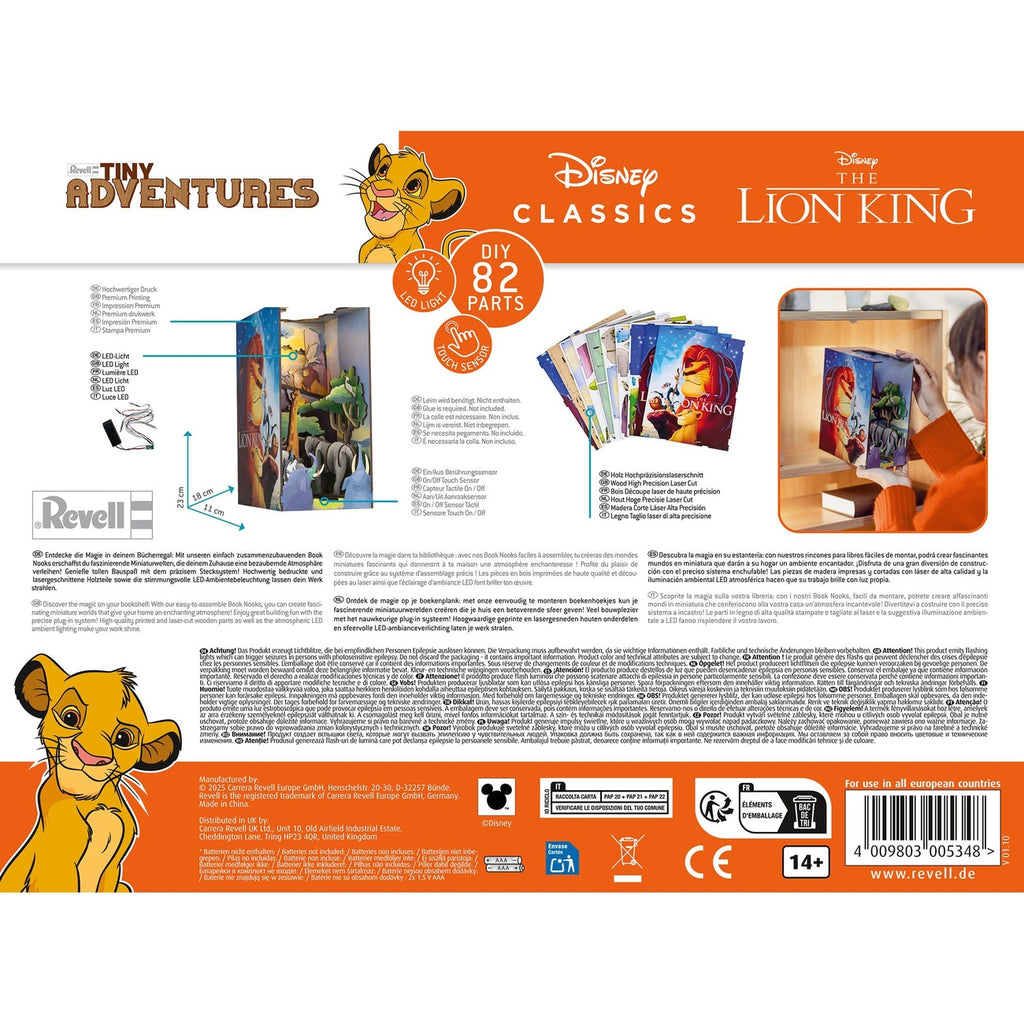 Imagen del producto Disney Tiny Adventures Book Nook Mini diorama El Rey León 23 cm