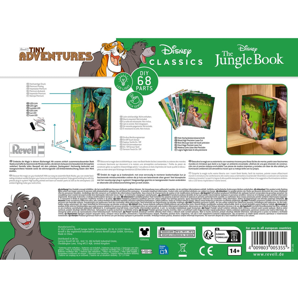Imagen del producto Disney Tiny Adventures Book Nook Mini diorama El libro de la selva 23 cm