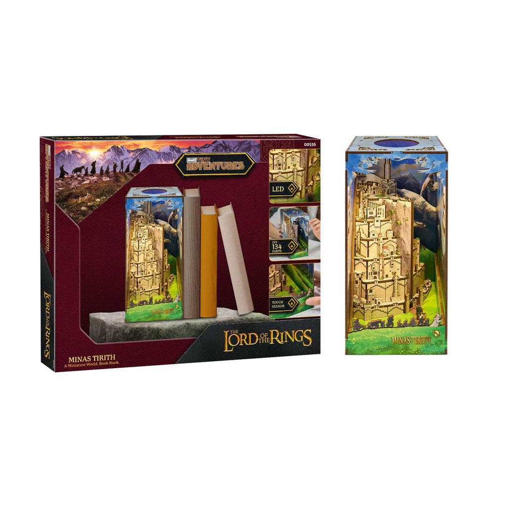 Imagen del producto El Señor de los Anillos Tiny Adventures Book Nook Mini Diorama Minas Tirith 23 cm