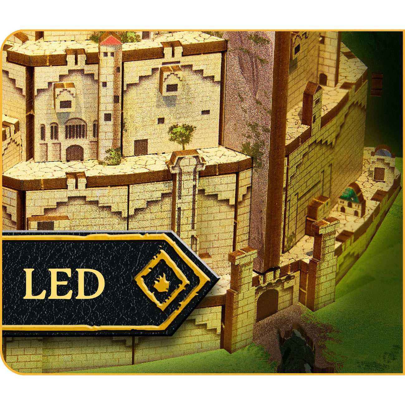 Imagen del producto El Señor de los Anillos Tiny Adventures Book Nook Mini Diorama Minas Tirith 23 cm