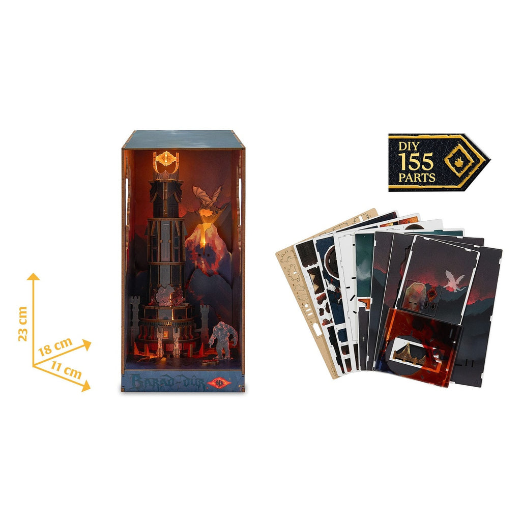 Imagen del producto El Señor de los Anillos Tiny Adventures Book Nook mini diorama Barad-dûr 23 cm