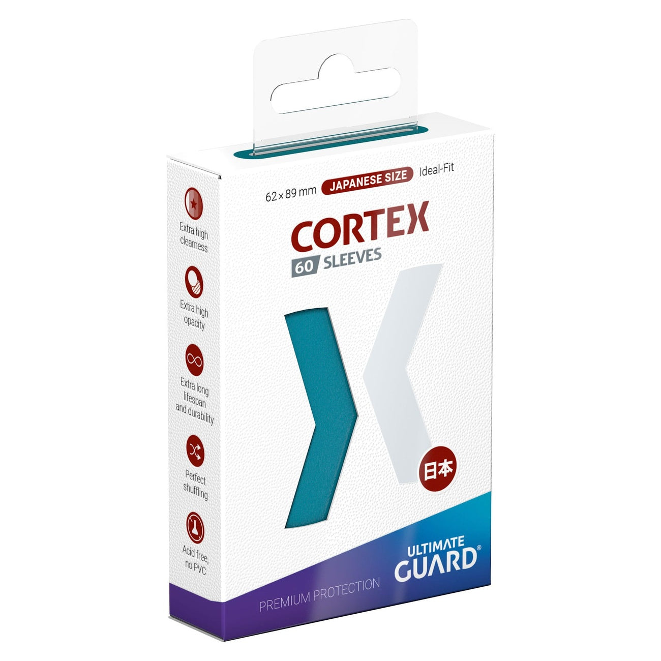Imagen del producto Fundas Ultimate Guard Cortex Tamaño Japonés (60) - Petrol