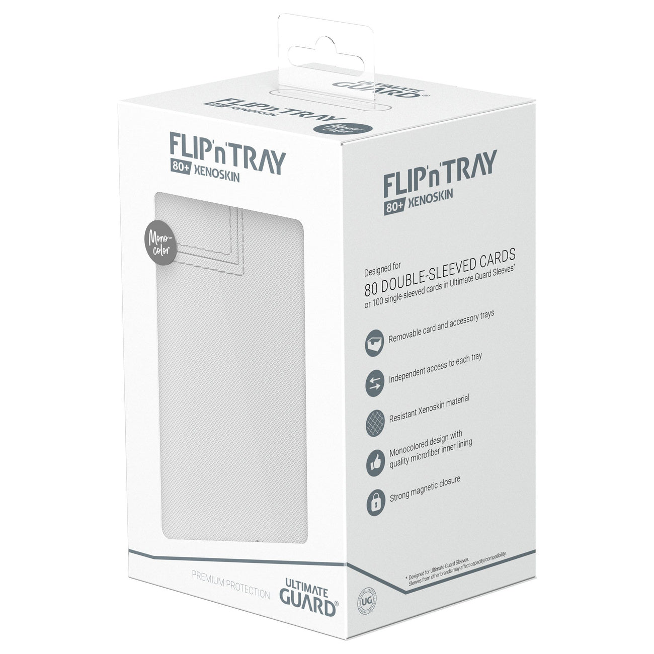Product image Ultimate Guard Flip'n'Tray 80+ Xenoskin - White