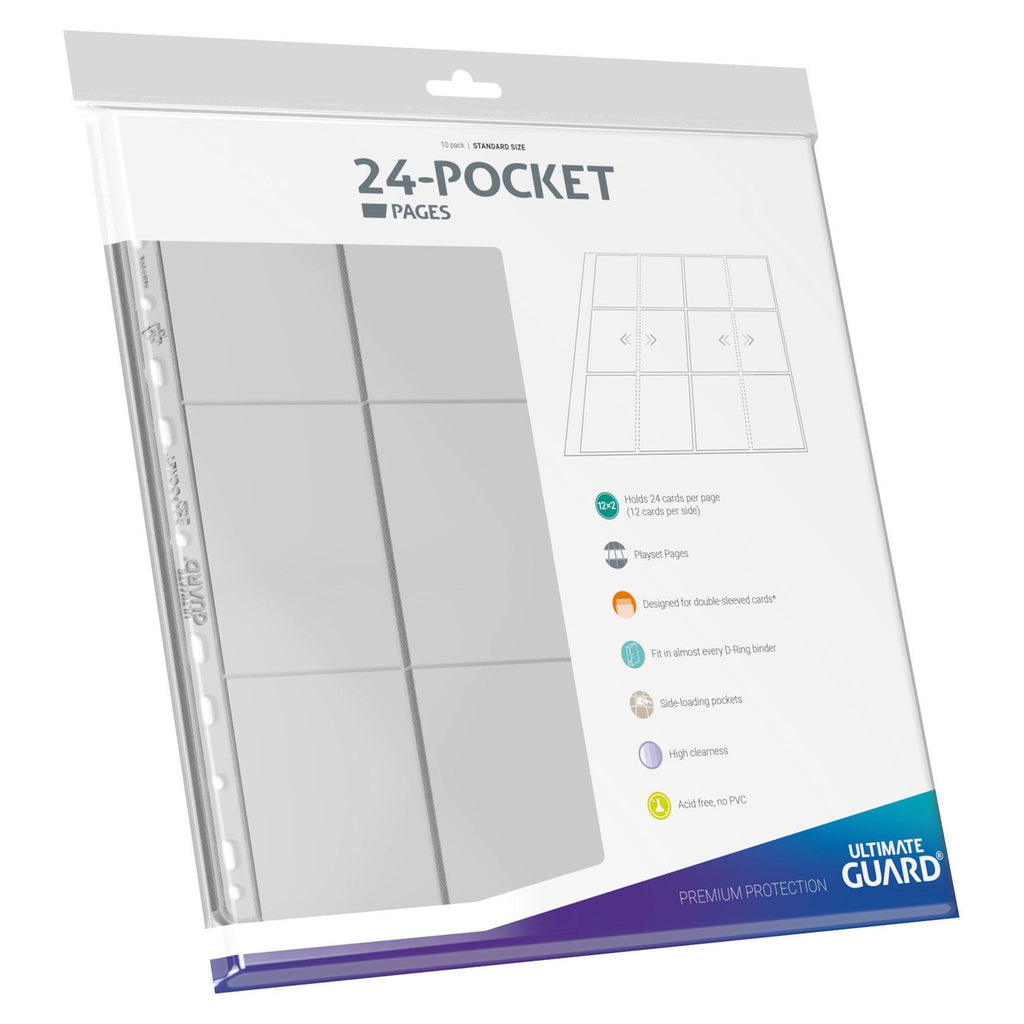 Product image Ultimate Guard 24-Pocket QuadRow Pages Side-Loading (10) - Transparent