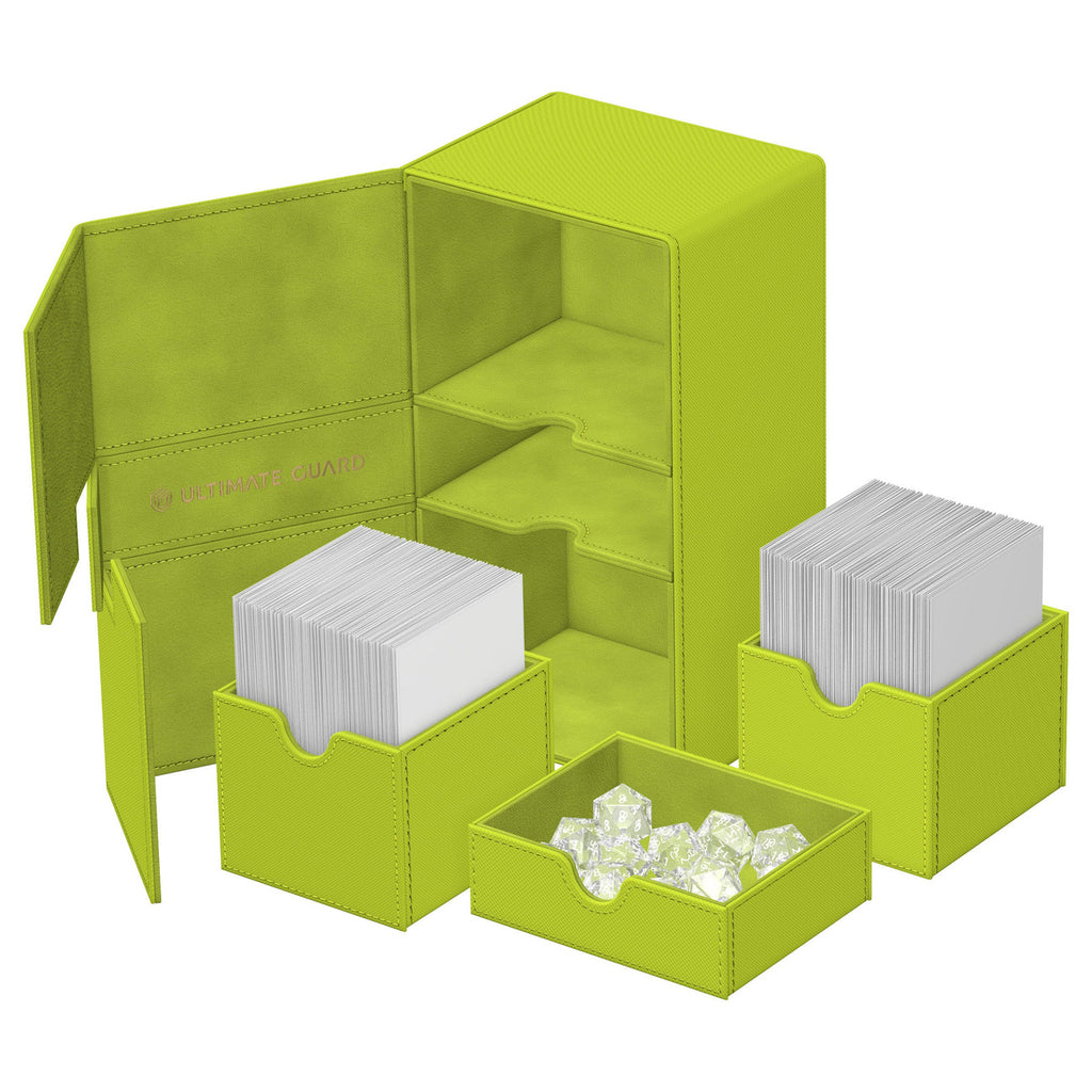 Imagen del producto Ultimate Guard Twin Flip'n'Tray 200+ Xenoskin "Summer Edition 2025" - Lime