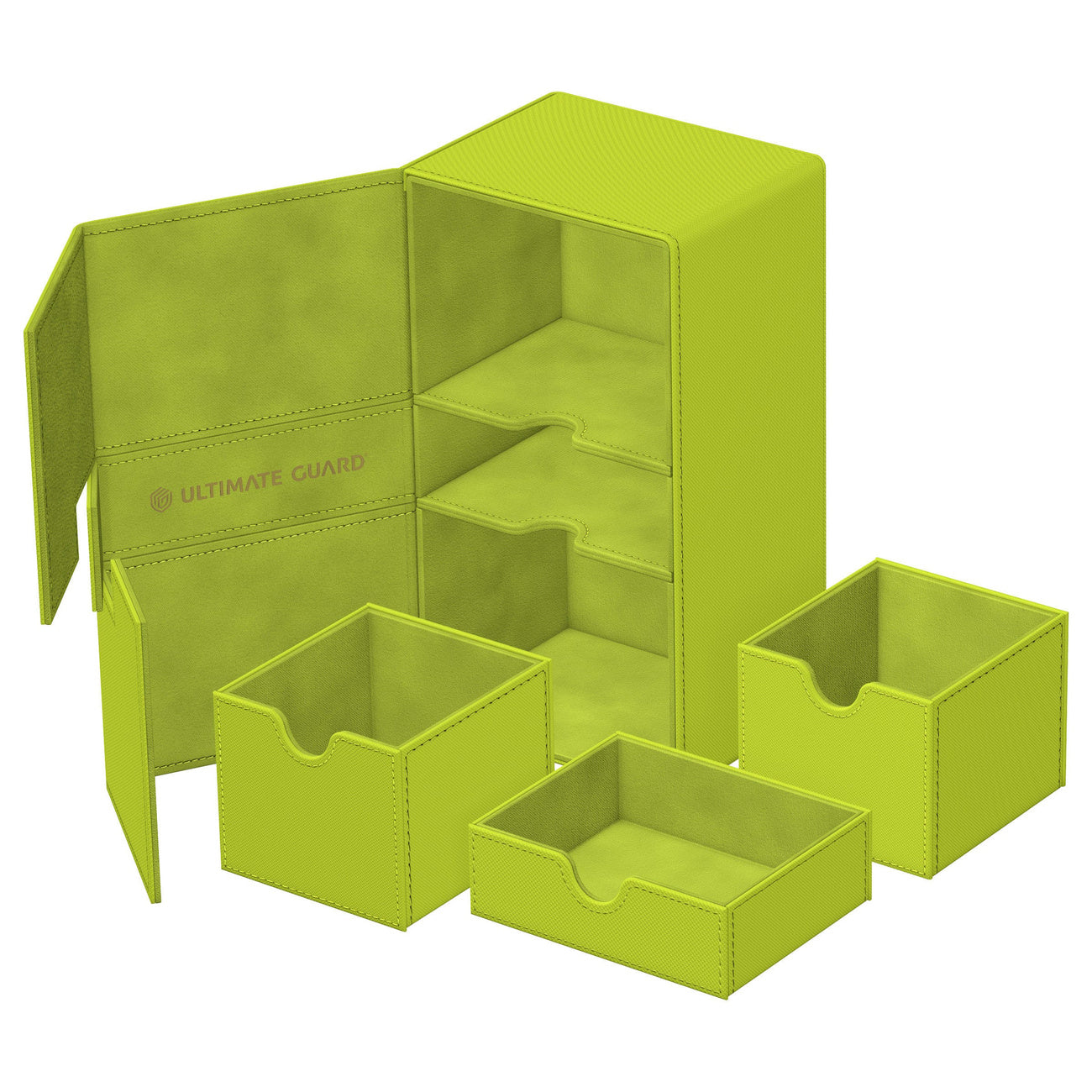 Imagen del producto Ultimate Guard Twin Flip'n'Tray 200+ Xenoskin "Summer Edition 2025" - Lime
