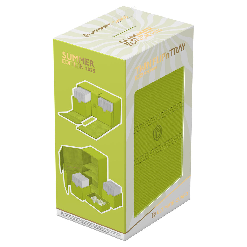Imagen del producto Ultimate Guard Twin Flip'n'Tray 200+ Xenoskin "Summer Edition 2025" - Lime
