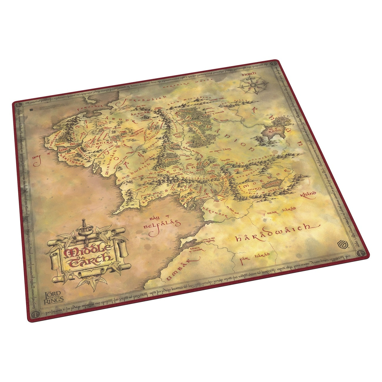 Imagen del producto Ultimate Guard Tapete de juego Oversized 61 x 61 cm El Señor de los Anillos™ « Lugares de la Tierra Media »