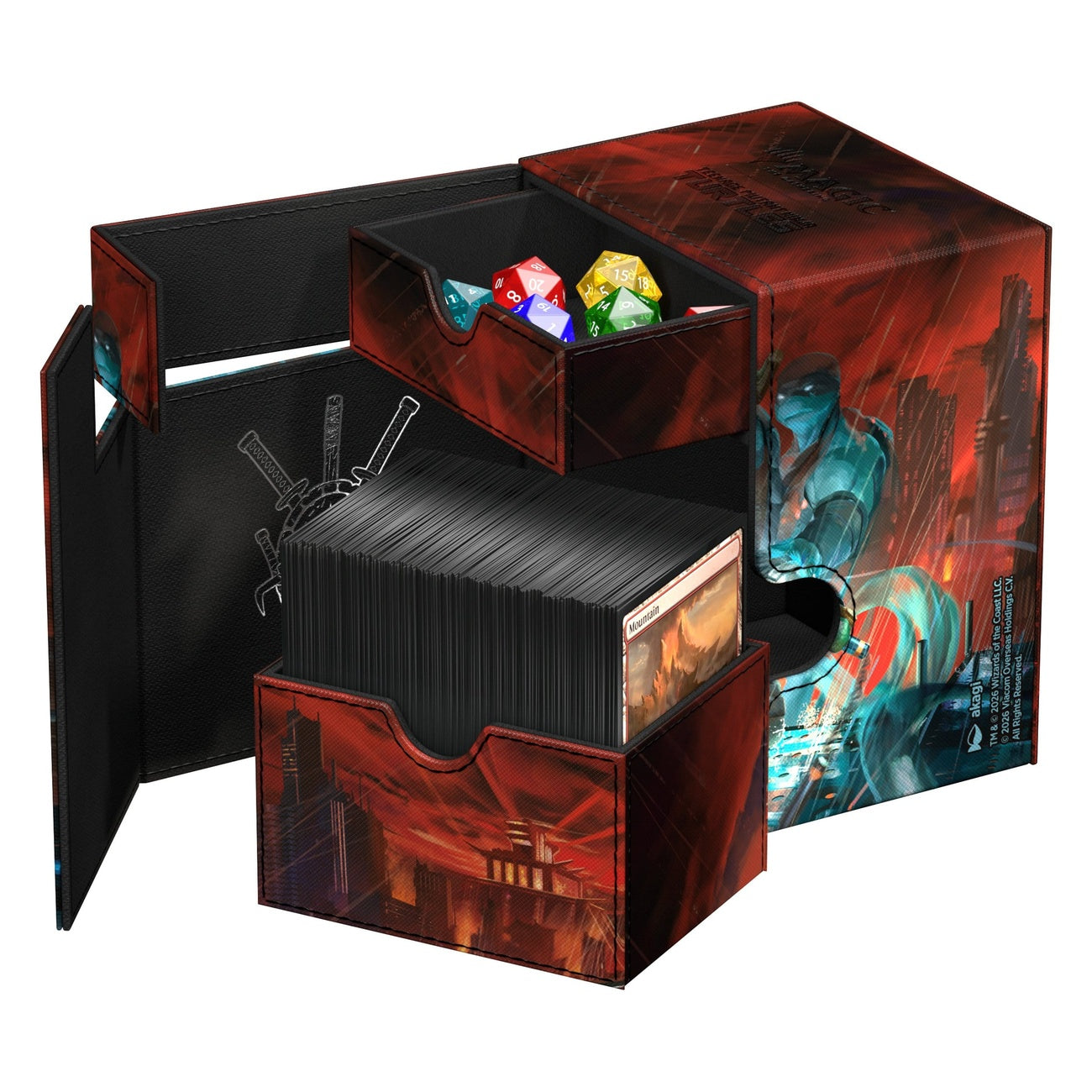 Imagen del producto Ultimate Guard Flip'n'Tray 133+ Xenoskin Magic: The Gathering | Tortugas Ninja - The Last Ronin